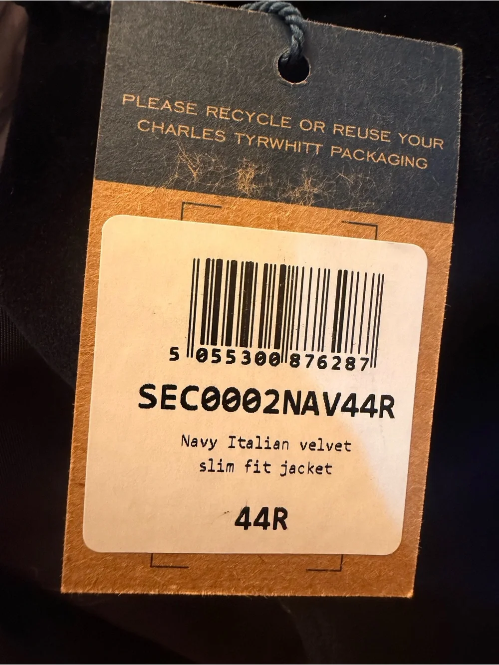 Charles Tyrwhitt luxurious velvet